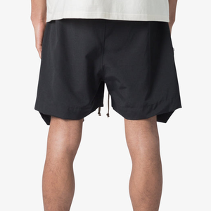 Solid Canvas Fashion Casual Wear Breathable Eco-Friendly Shorts Men Quick Dry <b>Elastic</b> Waist Gym Workout Jogging Shorts - Product Image 4