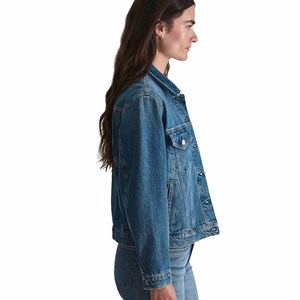Chaqueta vaquera vintage para mujer, corte regular, transpirable, informal, lavada con pelo, venta al por mayor, fabricante OEM ODM - Product Image 5