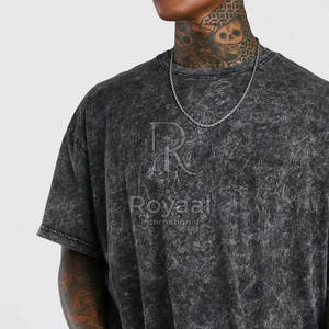 Camiseta Profesional de Alta Calidad para Hombre, Diseño Nuevo, 100% Algodón, Corte Holgado, Estampada con Efecto Desgastado por el Sol - Product Image 6