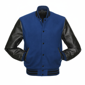 Chaqueta Varsity de Invierno Unisex con Logotipo Frontal Personalizado, 100% Lana, Calefactable, Estilo Casual Urbano para Hombre - Product Image 5