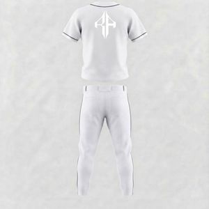 Ensemble de baseball pour hommes de haute qualité, matière 100% polyester, col en V, impression par transfert par sublimation par RIVIAN ATLANTIC - Product Image 3