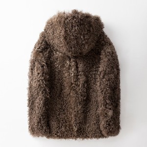 Wholesale Prices Fur One-piece Hooded Coat for Men Genuine <b>Leather</b> Single Breasted Casual Outerwear - Product Image 3