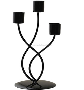 Bougeoir Bougeoir Cône Bougeoir Chandelier Noir Un Décor De Bougie Exquis Élégant Décor De Maison Cadeau - Product Image 1
