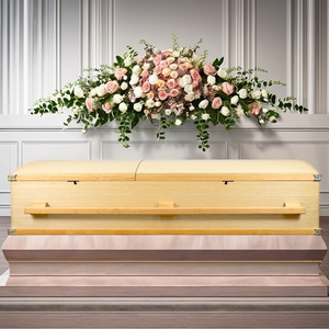 CKT210C02 Ataúd de madera de la mejor calidad Entrega rápida de Vietnam Precio competitivo para suministros funerarios - Product Image 2