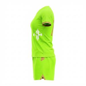 Nuevo Uniforme de Fútbol Verde con Logotipo Blanco para Mujer, Corte Regular, Cierre de Pullover, Manga Corta, Estampado Sublimado RIVIAN ATLANTIC - Product Image 5