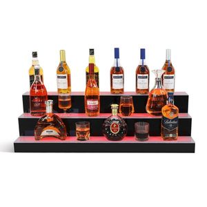 Mensola Espositiva per Bottiglie di Liquori con Luce LED da 40 Pollici, per Casa o Bar Commerciale, Montaggio a Parete - Product Image 2