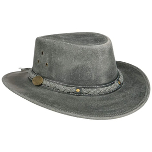 Sombrero Fedora de Vaquero Clásico Personalizado de Cuero con Logotipo Personalizado, Sombrero de Vaquero de Cuero con Logotipo para Adultos Unisex para Exteriores - Product Image 5