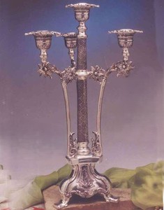 Fancy Metal <b>Candelabra</b> Ornate Decorative Candle Holder for Home Decoration Durable Centerpiece - Product Image 2