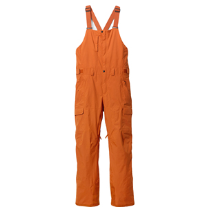 Pantalones de esquí impermeables color naranja para hombre con correas ajustables y múltiples bolsillos para actividades de invierno al aire libre. - Product Image 3