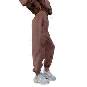 Conjunto Deportivo de 2 Piezas para Mujer, Sudadera con Capucha Acanalada a la Moda y Pantalones Largos, Ropa Deportiva para Gimnasio - Product Image 5