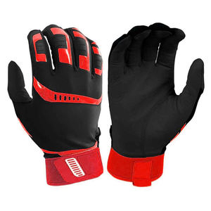 ถุงมือตีเบสบอล KATBROS INDUSTRIES สีดำแดง สวมใส่สบาย ใช้ได้ทั้งมือซ้ายและขวา ผลิตจากหนัง พร้อมสายรัดแบบตะขอเกี่ยว สำหรับผู้ใหญ่ รุ่นเบสบอล - Product Image 6