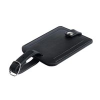 Étiquette de bagage de luxe en cuir PU de forme personnalisée, résistante à l'eau, écologique, porte-adresse de voyage pour femme, étiquette portable