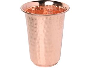 Verre à eau en cuivre finition brillante 275 ml – Vaisselle et articles de service en cuivre, idéal pour l'eau, option cadeau parfaite - Product Image 6