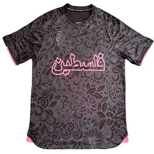 Maillots de football Palestine tendance en gros, nouveau style, blanc, impression par transfert thermique, 100% polyester, unisexe, faible MOQ 24, personnalisables - Product Image 4