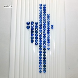 Piedras Preciosas Sueltas de Zafiro Azul de Ceilán, Forma de Corazón, 100% Naturales, de Alta Calidad, 2 Piezas, Tamaño 4mm, 0.7ct, Grado 3A, para Joyería - Product Image 3