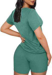 Women Summer Set made from breathable cotton blend fabric designed for a cool and comfortable fit during warm weather days - Product Image 5