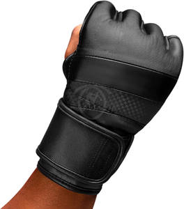 Gants d'entraînement MMA pour hommes et femmes, demi-doigts, antidérapants, réglables, en cuir, personnalisables - Product Image 1