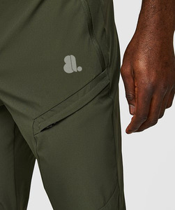 Men's Safari Style Running <b>Trouser</b> 100% Cotton Eco-Friendly Quick Dry Windproof Anti-Wrinkle Lightweight <b>Drawstring</b> Closure - Product Image 5