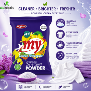Detergente en Polvo para Ropa de Alta Espuma Premium |   Marca Personalizada OEM con Múltiples Fragancias |   Limpiador de Telas Ultra Blanco para Lavar Ropa - Product Image 6