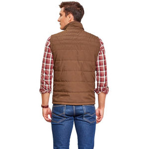 เสื้อแจ็คเก็ตหนาแบบกำหนดเอง รุ่นปี 2026 คุณภาพสูง สตรีทแวร์ ผู้ชาย สวมใส่สบาย มีกระเป๋าหลายช่อง เสื้อแจ็คเก็ตแขนกุดสำหรับฤดูหนาว อุ่นสบายสำหรับผู้ชาย - Product Image 3