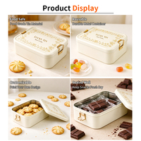 Boîte en fer blanc personnalisée LUCKY TIN avec loquet, pour biscuits, bonbons, chocolat, cadeaux et cosmétiques, OEM ODM, vente en gros