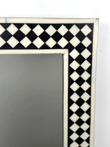 FAIZA CRAFT Modern Style Bone Inlaid Eco-Friendly Customized Shape Wall <b>Mirror</b> Frame for Home Hotel Restaurant DecorationMirrors - Product Image 4