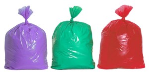 Flat Garbage <b>Bags</b> Recyclable Vest Handle HDPE/LDPE Trash <b>Bags</b> with Gravure Printing - Product Image 3