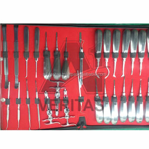 ชุดเครื่องมือทันตกรรมสแตนเลสเกรดพรีเมียม A-1 VERITAS ชุดอุปกรณ์ผ่าตัดและตรวจวินิจฉัยทางคลินิกแบบใช้ซ้ำได้ สำหรับโรงพยาบาล ผลิตตามมาตรฐาน OEM - Product Image 3