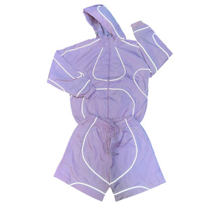 Top Manufacturers Plus Size Spring Men's Polyester/Nylon Custom Windbreaker Tracksuits <b>Reflective</b> <b>Jackets</b> and Shorts Sets 2026 - Product Image 6