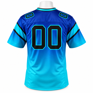 Maillot de football américain entièrement personnalisé, style sublimé, respirant, réversible, haute qualité, pour équipe. - Product Image 2