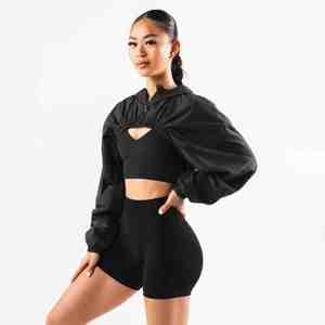 Chaqueta Cortavientos Impermeable y Transpirable con Capucha para Mujer, Diseño Aerodinámico, Ajustable, para Ciclismo, Running, Deportes, Yoga - Product Image 4