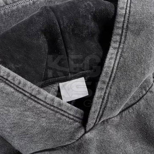 Sudadera con Capucha Premium de Invierno, Felpa, Mezcla de Algodón, Lavado Ácido, Diseño Clásico, con Bolsillo, Cómoda, Corte Regular, Casual - Product Image 6