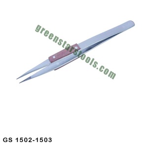 Pince à épiler à pointe diamantée avec manche en bois 165 mm 200 mm – Outils de précision pour bijoux, ensemble d'outils à main avec poignée en fibre | Numéro d'article GS-1502 - Product Image 1
