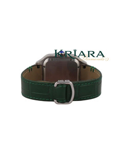 Unisex Moissanite Leather Strap Diamond <b>Watch</b> for Business Professionals Meetings and Everyday Luxury Wear - Product Image 4