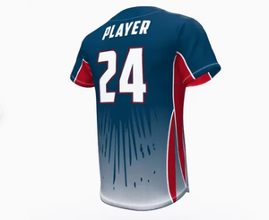 T-shirt de softball en promotion, impression par sublimation de logo personnalisé, maillot de baseball 100% polyester, séchage rapide - Product Image 3
