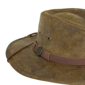 Sombrero de Cuero Liso Unisex Personalizado OEM, de Alta Calidad, Estilo Vaquero para Adultos, al Mejor Precio - Product Image 6