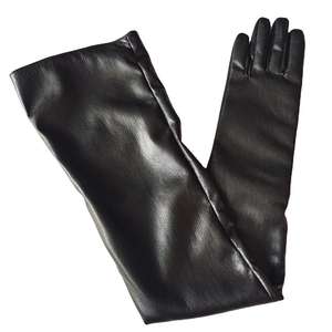 Guantes Largos de Cuero para Mujer Inspirados en la Pasarela, Elegantes Guantes de Moda Estilo Ópera - Product Image 2