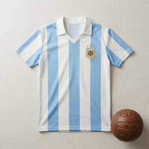 <b>Retro</b> Football Jersey Polo Shirt Lightweight Performance Wear for Sports Team and Outdoor Activities - Product Image 1