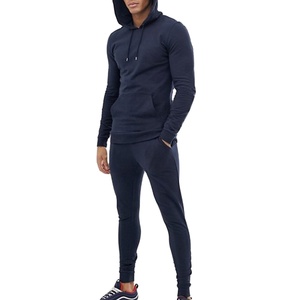 Survêtement de haute qualité Jogging Zipper Survêtement Ensemble Coton Polaire Logo personnalisé Sweat à capuche zippé et pantalon de survêtement Sports d'hiver Survêtement - Product Image 1