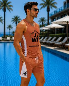 Maillot de bain ajustable de qualité supérieure, sans manches, séchage rapide, confortable, pour garçons et filles, avec logo personnalisé - Product Image 2