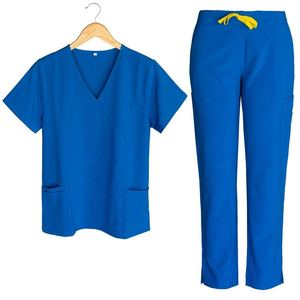 Conjuntos de Uniformes Médicos de Color Sólido 100% Algodón, Conjuntos de Uniformes para Mujer de Alta Calidad Personalizados, Nueva Llegada, Uniformes de Enfermera Más Vendidos - Product Image 6