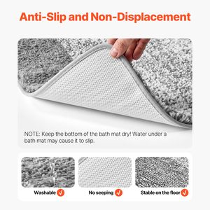 Tappetino da Bagno in Microfibra PVC 36"x24" Antiscivolo ad Asciugatura Rapida Assorbente Lavabile in Lavatrice - Product Image 4