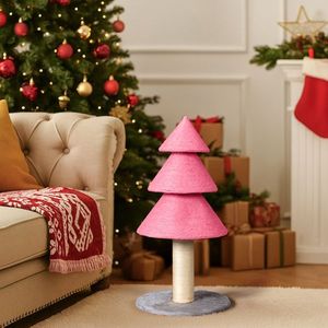 Griffoir pour chat en forme de sapin de Noël de 31,5 pouces, grand griffoir d'intérieur pour chats, tour à griffer avec sisal pour arbres et griffoirs pour chats - Product Image 6