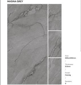 Azulejo de Porcelana Brillante Premium de 600x1200mm para Pisos y Paredes Interiores, Antideslizante R9 con Textura para el Hogar - Product Image 3