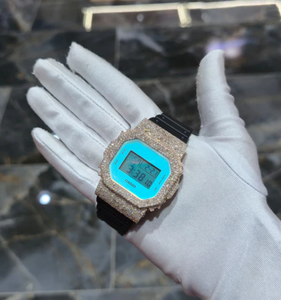 Reloj Mecánico Unisex de Lujo con Diamantes de Moissanita Arcoíris, Estilo Hip Hop, GPS, Resistente al Agua 3BAR, Esfera Cuadrada con Incrustaciones de Alta Calidad - Product Image 4