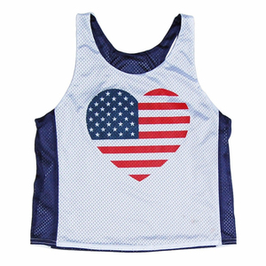 Camiseta Deportiva Reversible con Estampado por Sublimación, Diseño de Bandera de EE. UU., Inspirada en el Running, Unisex, para Adultos - Product Image 6