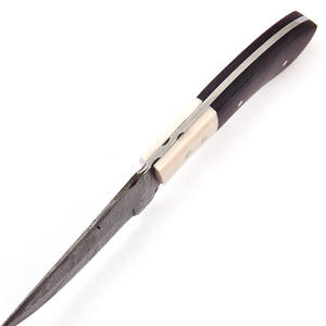 Nouveau Couteau de Chasse Multifonctionnel en Acier Damas de Haute Qualité, Lame Drop Point, Outil de Camping en Plein Air, Personnalisable DIY OEM avec Manche en Bois - Product Image 2