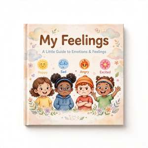 Livres d'histoires pour enfants personnalisés écologiques en couverture rigide couleur pleine page, impression de livres pour enfants - Product Image 1
