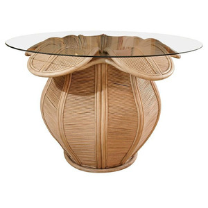 Table d'appoint ronde en rotin, moderne et écologique, sur mesure, OEM, de haute qualité, choix de couleurs variées, fabriquée au Vietnam - Product Image 1