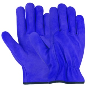 Gants de sécurité industriels en gros, résistants à l'abrasion, avec manchette élastique lisse, en cuir de mouton grainé, pour la conduite et le jardinage - Product Image 5